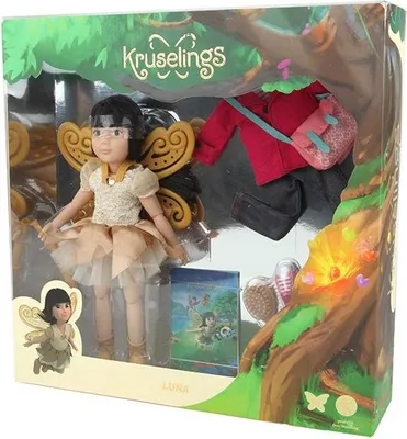 Produktbild von Kruselings Puppe Luna Deluxe Set - Modepuppe mit Zubehr und Flgeln