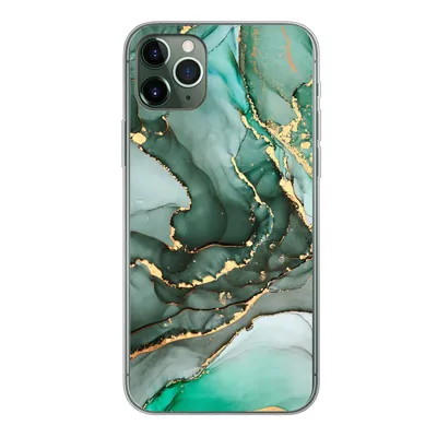 Obrázok produktu pre Kryt mobilného telefónu pre Apple iPhone 11 Pro Max Zlatá - Mramor - Zelená - Luxusná - Mramorový vzhľad - Sivá Silikónové mäkké puzdro