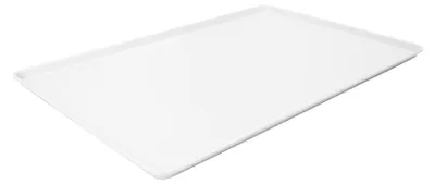 Produktbild von Auslagentablett aus Melamin weiß, 600 x 400 x 20 mm