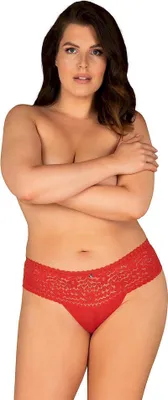 Produktbild von Obsessive - OB Blossmina panties red 6XL/7XL