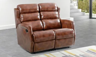 Immagine prodotto di Divano 2 posti marrone divani stile salotto design moderno tappezzeria