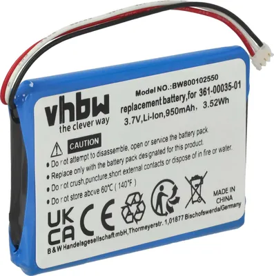 Produktbild von vhbw Akku kompatibel mit Garmin Nüvi 2545LM GPS Navigation Navi (930 mAh, 3,7 V, Li-Ion)