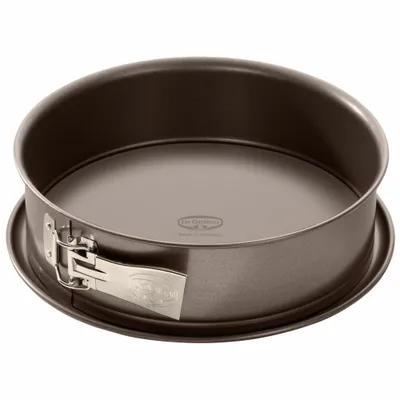 Obrázek produktu pro Dr. Oetker pružinová forma Ø 26 cm, forma na pečení z řady Baking Edition se smaltovaným servírovacím dnem, kulatá ocelová forma na koláč s nepřilnavým povrchem (barva: hnědá)