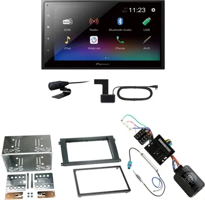 Produktbild von Pioneer DMH-A340DAB USB Bluetooth MP3 Einbauset für Porsche Cayenne ab 2007