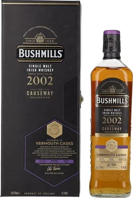 Produktbild von Bushmills THE CAUSEWAY COLLECTION Single Malt Vermouth Casks 2002 48,2% Vol. 0,7l in Geschenkbox