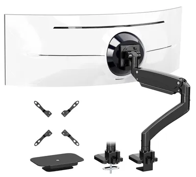 Produktbild von Monitor Halterung für 17–57 Zoll, bis 27 kg, VESA 75x75 bis 200x200, Gasfederarm