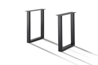 Produktbild von Tischfuß U 50x8x72 Stahl Schwarz
