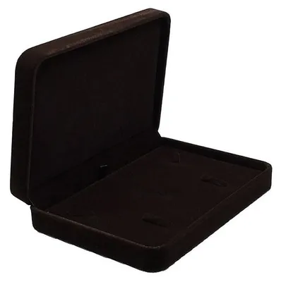 Imagen del producto de Caja para guardar joyas - Diseño de terciopelo - Color marrón