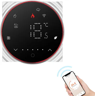 Obrázek produktu pro Chytrý termostat Tuya WiFi s hlasovým ovládáním 5A Digitální programovatelný regulátor teploty podlahového vytápění Digitální inteligentní nástěnný termostat s