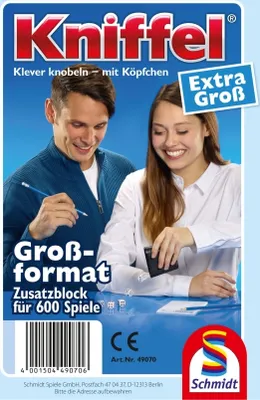 Obrázok produktu pre Yatzy podložka veľká 100 listov