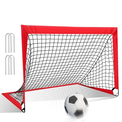 Produktbild von TolleTour Fußballtor Fussballtore Fußball-Tore faltbar und wetterfest für Kinder und Erwachsene 120x90x90cm 1er-Set