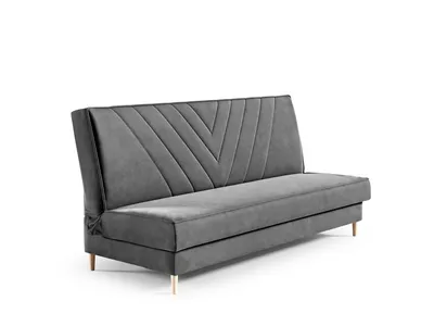 Produktbild von Schlafsofa LINDA, moderne Polsterbank mit Schlaffunktion, Sofa mit Bettkasten, hohe Holzbeine, Wellenfederung, (Monolith 85)