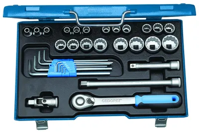 Produktbild von GEDORE D 19 WAU-20 Steckschlüssel-Satz 1/2" 31-teilig UD 5/16-1.1/4", 2546027