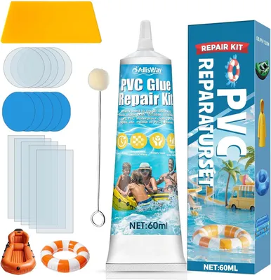Produktbild von Reparaturset PVC-Kleber, 60 ml, transparent, für Luftmatratzen und Boote