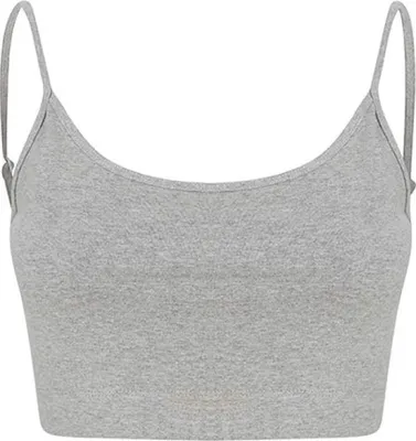 Produktbild von SF Women SK230 | WomenŽs Sustainable Fashion Cropped Cami Top - Farbe: Heather Grey - Größe: S