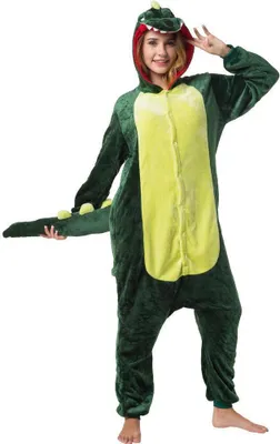 Produktbild von Katara 1744 -  Krokodil Grün M (155-165cm), Jumpsuit, Onesie, Karneval, Overall, Party, Karnevals-Kostüm, Verkleidung zum Fasching, Schlafanzug, Hausanzug, Jogginganzug, Cosplay, Tierkostüm für Erwachsene