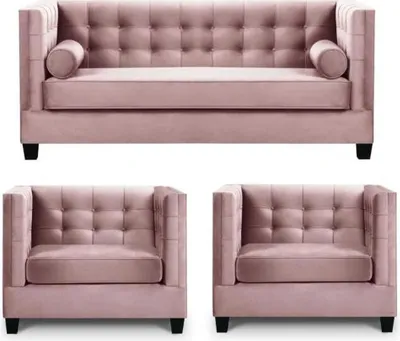 Productafbeelding van Bankstel, fluweel, gestoffeerde banken, complete set, bankstellen, woonkamer meubels