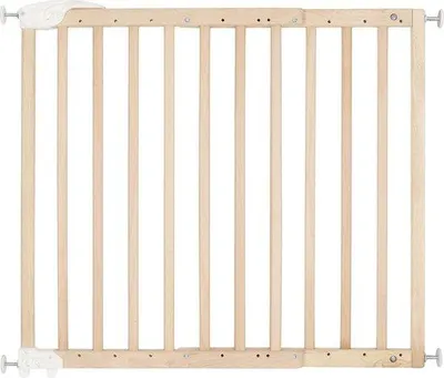 Image de Barrière de sécurité pour bébé Famanu, extensible de 63 à 106 cm de largeur, fixation par vis ou par pression