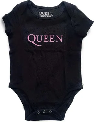 Produktbild von Queen Pink Logo Baby Black 0-3 Months T-Shirt