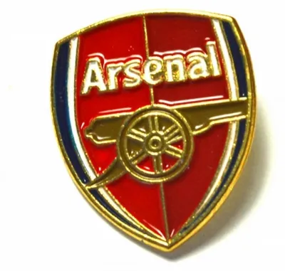 Produktbild von Arsenal FC offizieller Fußball-Anstecker mit Teamwappen BS109 (Einheitsgröße) (Rot/Goldfarben)