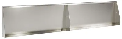 Productafbeelding van vidaXL Steunmuur, 2 stuks, 100 x 12 x 40 cm, roestvrij staal, zilver