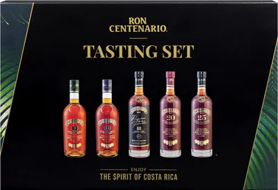 Produktbild von Ron Centenario Rum Tasting Set | beinhaltet Centenario 9, 12, 18, 20 & 25 | 40 % vol | 5 x 50 ml | insgesamt 0,25 l