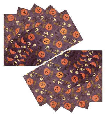 Productafbeelding van Halloween Themed Bloemen Inpakpapier voor Cadeaus
