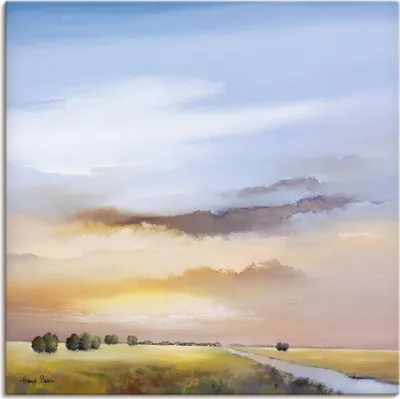 Produktbild von ARTland Leinwandbild Landschaft III Größe: 50x50 cm