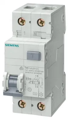 Produktbild von Siemens FI/LS 1+N 2TE 6kA Typ AC 30mA C20, 6 A, IP20