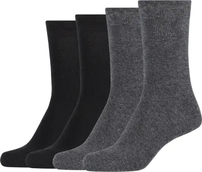 Produktbild von Camano Socken 4er-Pack ca-soft mit weichem Komfortbund dark grey melange 39-42