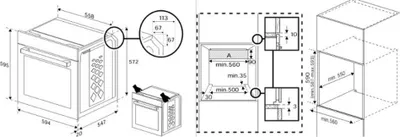 Image de Four intégrable multifonction 72l 60cm pyrolyse noir - Beko - BBIS17302BMP - b300