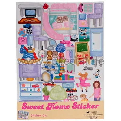 Obrázok produktu pre Van der Doelen Topmodel Sweet Home Aufkleber, 2 Bögen – 4833a2