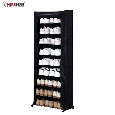Obrázek produktu pro Herzberg HG-8076: 9patrový malý organizér na boty (černý)