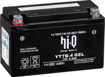 Produktbild von Hi-Q Batterie AGM Gel 12V 6.5Ah, Wartungsfrei für Motorrad & mehr
