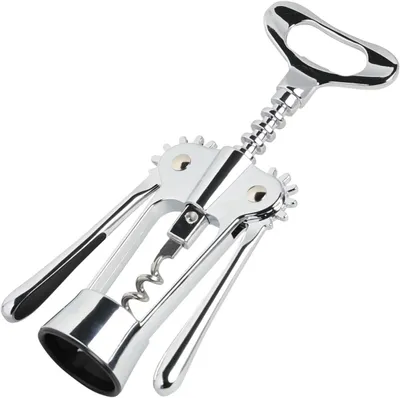 Produktbild von Flügelkorkenzieher aus Edelstahl, 18,5 cm, Silber