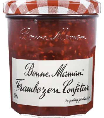 Produktbild von Bonne Maman Frambozen Konfitüre 370g – Feine Himbeermarmelade, natürlich lecker