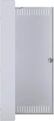 Produktbild von HAGER Hybrid, volta, Aufputz, 24PLE, 2 Montageplatten, Steckdose und Stahlblechtür