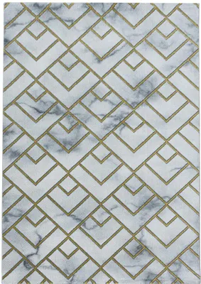 Produktbild von Kurzflor Teppich NAXOS Gold 140 x 200 cm