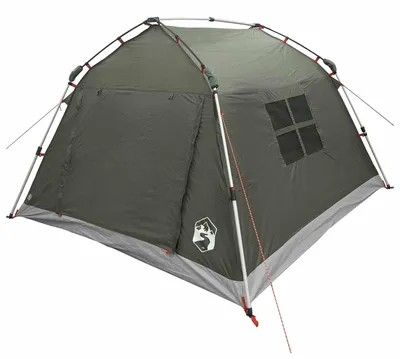 Immagine prodotto di Tenda da campeggio rapida, impermeabile, per 3 persone, color verde oliva (marca vidaXL)