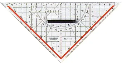 Produktbild von Rumold Technisches Zeichendreieck mit Griff, 250 mm