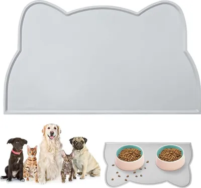 Produktbild von Napfunterlage Hund Katze Silikon Wasserdicht Rutschfest Futtermatte