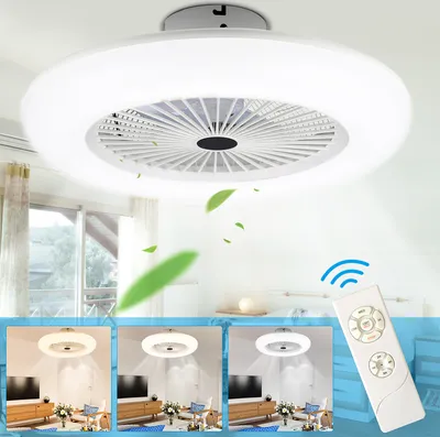 Produktbild von Jopassy Deckenventilator 80w Deckenlampe LED mit Beleuchtung Fan Smart-LED-Deckenleuchte Fernbedienung Timer Dimmbar Deckenleuchte Deckenlampe mit Fernbedienung 80w Lüfter