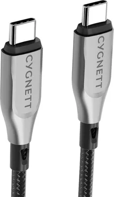 Obrázok produktu pre Cygnett CY4674PCTYC, 1 m, USB C, USB C, USB 2.0, 0,48 Gbit/s, Čierna, Strieborná