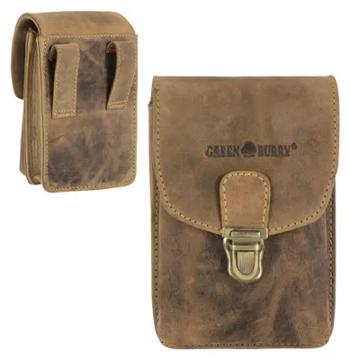 Produktbild von Greenburry Gürteltasche Leder Bauchtasche Hüfttasche Tasche braun Vintage