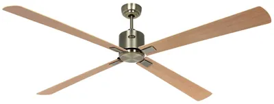 Immagine prodotto di Ventilatore da soffitto a risparmio energetico con telecomando Eco Neo III WiFi 180 cm Ottone antico Lame Acero / Faggio