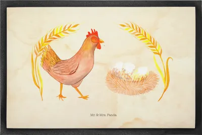 Produktbild von Mr. & Mrs. Panda fußmatte Huhn Stolz 50 x 75 cm - Vintage - Geschenk, Sauberlaufmatte, Schmutzmatte, Spruch, Bauernhof, Hahn, Fußabstreifer, Geburt, Hof, Schwangerschaft