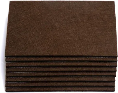 Productafbeelding van Meubelvilt Pads - Vloerbeschermers - Meubels Verplaatsen - Zelfklevend Zwaar Gebruik - 8 Vellen 15x20cm - Koffie