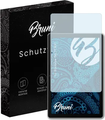 Produktbild von Bruni Basics-Clear 2x Schutzfolie kompatibel mit Blackview Tab 70 WiFi Folie