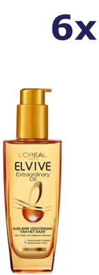 Produktbild von 6x L’Oréal Paris Elvive Extraordinary Oil Haaröl für normales Haar 100 ml