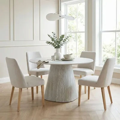 Produktbild von Giga Meubel Esstisch Puck - Grau Keramik - 120x120x75cm